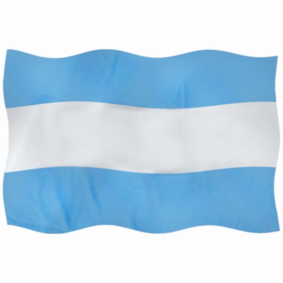 La imagen corresponde a la bandera argentina. La imagen corresponde a la bandera argentina.