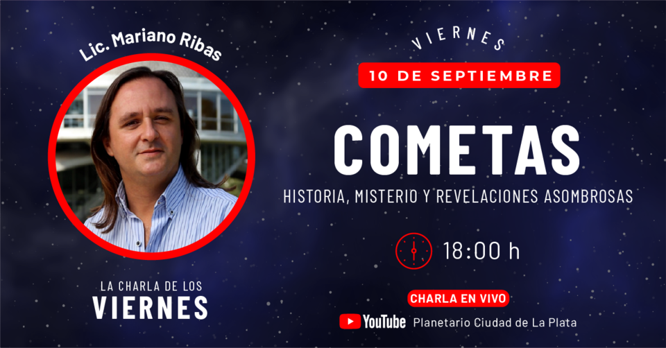 La imagen corresponde al disertante Mariano Ribas y datos de la charla que figuran en el texto. La imagen corresponde al disertante Mariano Ribas y datos de la charla que figuran en el texto.